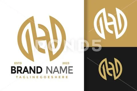 Initial Letter Logo NH Company Name Blue And Grey Color On Circle And  Swoosh Design. Vector Logotype For Business And Company Identity. Royalty  Free SVG, Cliparts, Vectors, and Stock Illustration. Image 159953164.