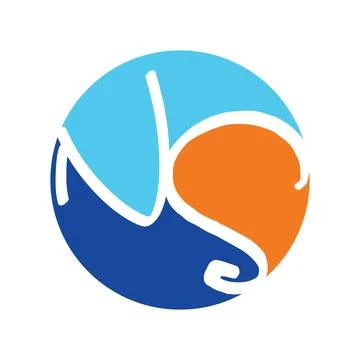 Letter Ns Logo Vector Design Stock Illustration