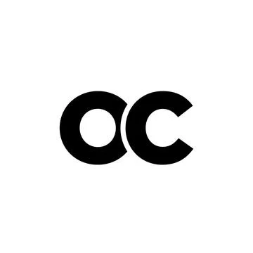 Letter O and C, OC logo design template. Minimal monogram initial based log.. Stock Illustration