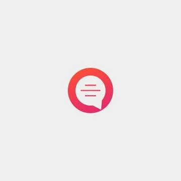 Letter O bubble Chat Vector Logo Template Stock Illustration