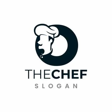 Letter O Chef Logo , Initial Restaurant Cook Vector Design Stock-Illustration