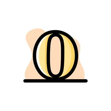 Letter O Conceptual Vector Design Icon Illustration Design Stock Illustration