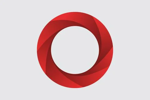 Letter O Gradient Logo Illustrazione stock