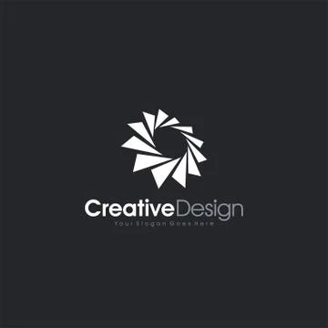Letter O logo Abstract Machine Logo Stock Illustration