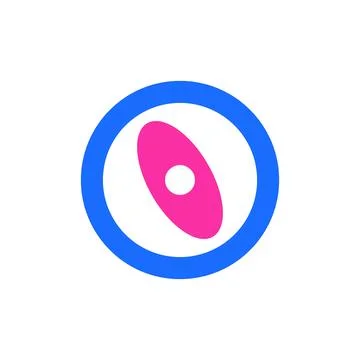 Letter O logo Illustrazione stock