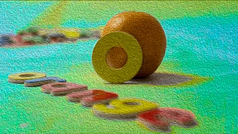 Letter O for orange Stock Illustration