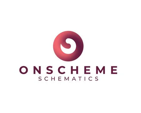Letter O Scheme Logo Stock Illustration
