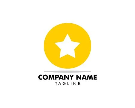 Letter O Star Logo Design Element Stock Illustration