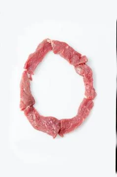 The letter O on a white background Stock-Fotos