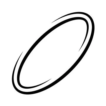 Letter o zero ring planet saturn swoosh oval icon vector logo template 库存插图