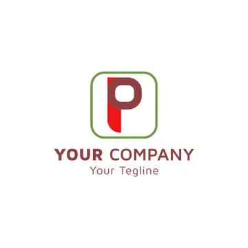 Letter OP image, idea of logo design Stock Illustration