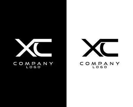 Letter or initial XC, CX Monogram logotype vector for company/business identity 스톡 일러스트