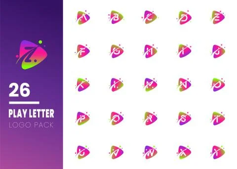 Letter Orbit Logo template element symbol in modern colorful style. Symbol of Illustrazione stock