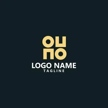 Letter OUNO vector logo design Stock Illustration