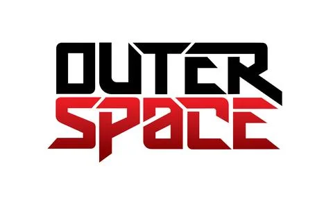 Letter outer space design vector Stock Illustration