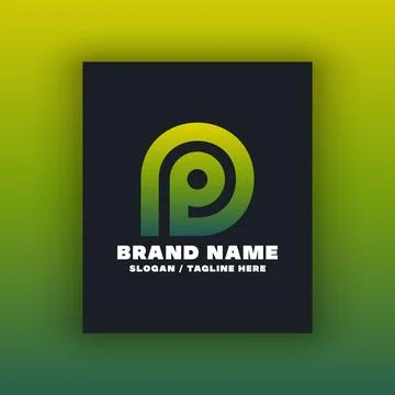 Letter P logo design template Stock Illustration