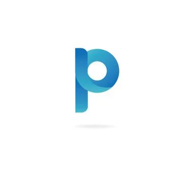 Letter P logo icon design template elements. Vector color sign. 스톡 일러스트