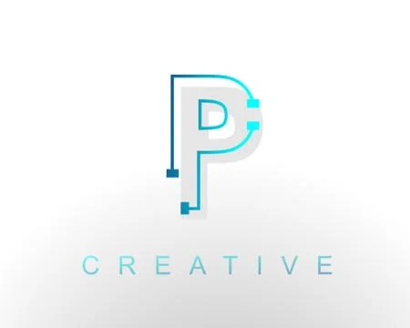 Letter P logo Stock Illustration