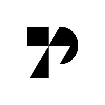 Letter P logo Illustrazione stock
