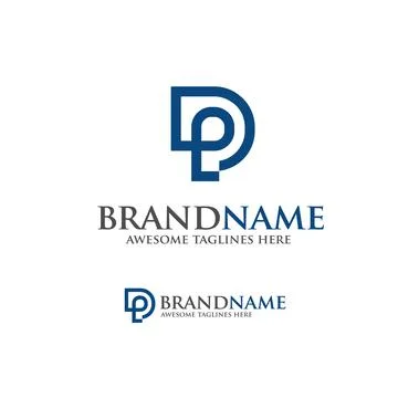 Letter P logo vector illustration template Stock Illustration