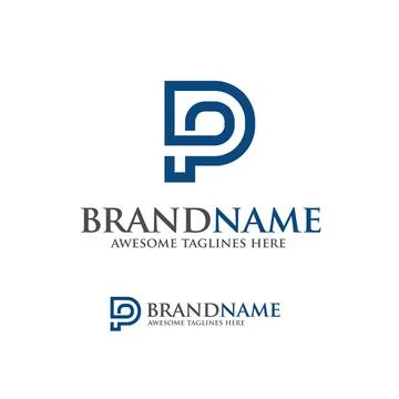 Letter P logo vector illustration template Stock Illustration