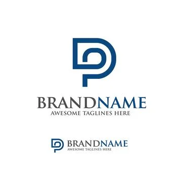 Letter P logo vector illustration template Stock Illustration