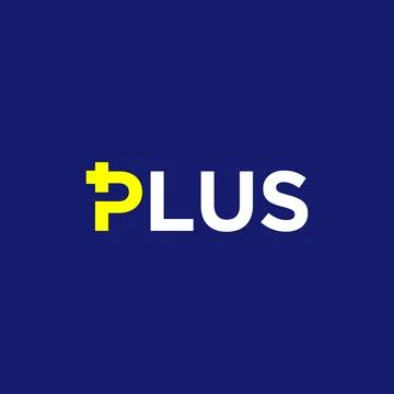 Letter p plus logo Stock Illustration