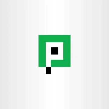Letter p vector icon parking logo symbol 스톡 일러스트