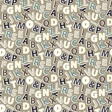 Letter pattern Stock Illustration