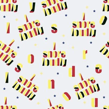 Letter pattern Stock Illustration