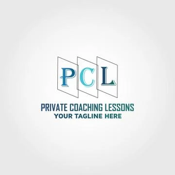 Letter PCL vector logo design template idea Stock Illustration