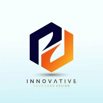 Letter PD  icon vector logo design Stock Illustration