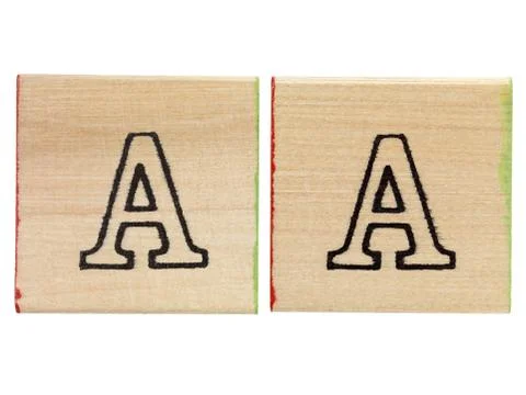 Letter a Foto stock