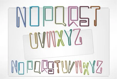 Letter pin Stock Illustration