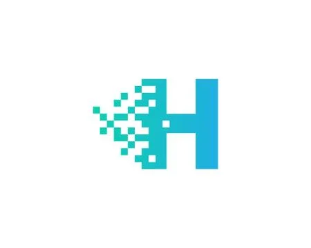 Letter Pixel Icon Logo Design Element (86) Free Stock Illustration