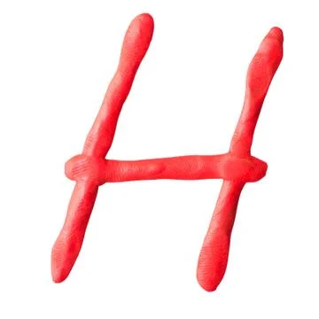 Letter from plasticine Stock Photos