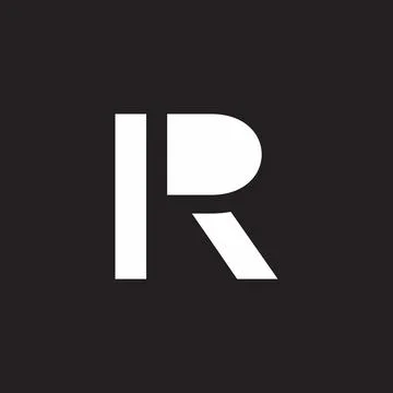 Letter pr linked simple geometric logo vector Illustrazione stock