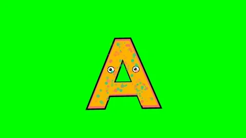 Letter Professional on Chroma Key for Compositing Video stock 336892876
