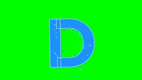 Letter Professional on Green Screen Chroma Key Background Video stock 336892855