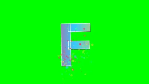 Letter Professional on Green Screen Chroma Key Background Stock Footage 336898814