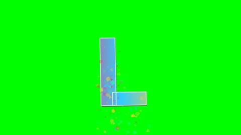 Letter Professional on Green Screen Chroma Key Background Stock Footage 336898823