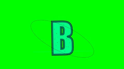 Letter Professional on Green Screen Chroma Key Background Stock Footage 336898900