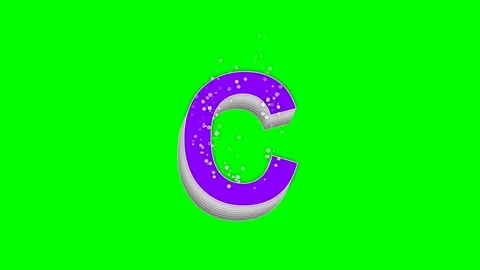 Letter Professional on Green Screen Chroma Key Background Stock Footage 336898977