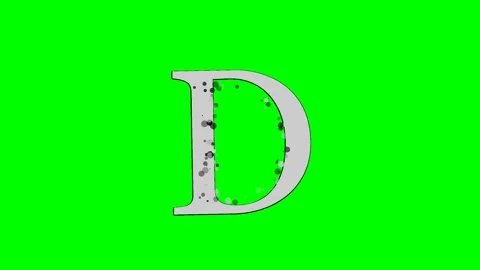 Letter Professional Isolated Green Screen Stock Video Stockbeeldmateriaal 336892793