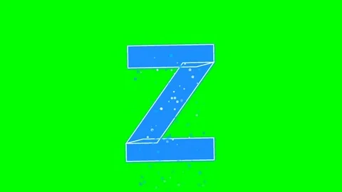 Letter Professional Isolated Green Screen Stock Video Video stock 336892864