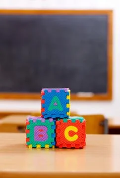 Letter-puzzle Stock Photos