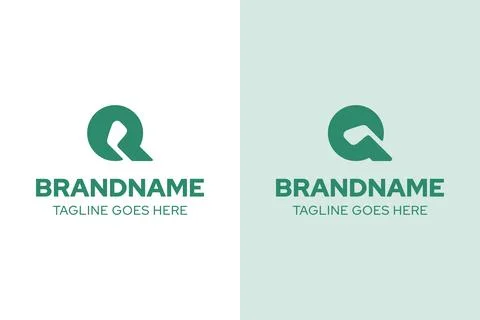 Letter Q Golf Simple Logo Set, symbolizing precision, focus, and refined pe.. Stock Illustration