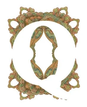 Letter "q". Stock Illustration