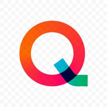 Letter Q vector gradient icon Illustrazione stock
