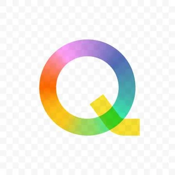 Letter Q vector gradient mosaic icon Stock-Illustration
